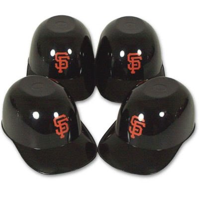 SAN FRANCISCO GIANTS BATTING HELMET ICE CREAM SNACK BOWLS 4PK