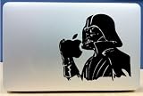 Star Wars Darth Vader With Apple In Hand - Vinyl Macbook / Laptop Decal Sticker Graphic
