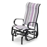 Boston Single Seat Glider - Purple Stripe