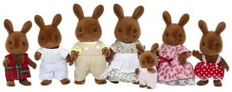 Sylvanian Brown Rabbit Family Dolls Toy