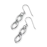 Diamond and Sterling Silver Earrings