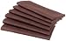 Nydel Clairette 100% Cotton Damask Set of 6 18-Inch by 18-Inch Napkins, Chocolat