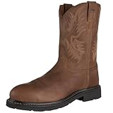 IMAGE OF Ariat Men's Sierra Western ST Work Boot,Brown,11 W US