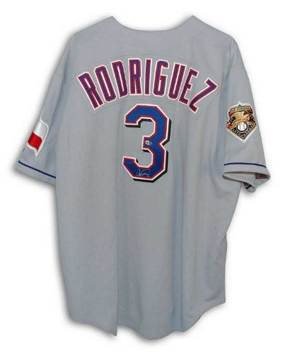 Autographed Alex Rodriguez Texas Rangers Rawlings Gray Authentic Jersey