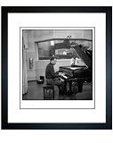 Duke Ellington at the Piano During "Anatomy of a Murder" Sessions, 1959 - Fine Art Print