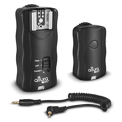 Altura Photo Wireless Flash Trigger for CANON w/ Remote Shutter (Canon EOS 70D, 60D, SL1, Rebel T5i, T4i, T3i, T2i, T1i, T5, T3, XT, XSi, XSi DSLR Cameras)