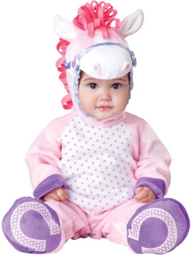 InCharacter Baby Girl's Pretty Pony Costume, Pink/White, Small