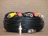 VideoSecu 150 Feet Audio Video Power Security Camera Cable with BNC RCA Adaptor 3JH