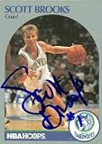 Scott Brooks Autographed/Hand Signed Basketball Card (Minnesota Timberwolves) 1990 Hoops #419