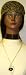 Hand Crocheted Gold Metallic Gimp and Black Chenille Tweed Skull Cap Offered in Combi...
