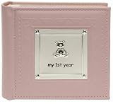 from Shudehill Giftware Photo Album - My First Year Pink Baby Girl Photo Album (Model 77803)