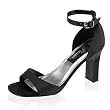 3 1/4 Inch Sexy Evening Shoe Low Square Heel Closed Back Shoe