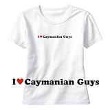 T-Shirt Woman White  I Love Caymanian Guys  Cayman Islands Country