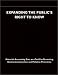Books : INFORM's Report on Expanding the Public's Right to Know: Materials Accounting Data as a Tool for Promoting Environmental Justice and Pollution Prevention