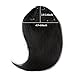 BEAUTY PLUS® Clip in Bangs Real Human Hairpieces for Beauty Women (1b# Natural Black)