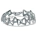 Diamond Platinum Over Sterling Silver Bracelet 7 1/2