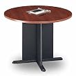 Series A Contemporary Round Conference Table in Hansen Cherry By Bush Furniture With Free Shipping