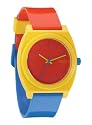 Nixon Men's Time Teller P Analog Watch in Blu e / Yellow / Red (A119-294)