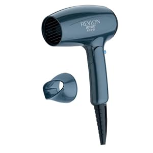 Revlon RV438 1875 Watt Ionic Styler Travel Dryer, Blue
