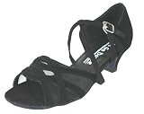 Gogo Dance Shoes - Black Nubuck / /Mesh 1.3" Heel