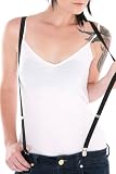 Black Skinny Suspenders