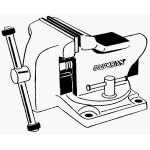 Wmh Tool #50503 3-1 2 LD Bench Vise by WMH TOOL GROUP