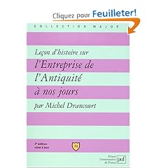 Le�on d'histoire sur l'entreprise de l'Antiquit� � nos jours