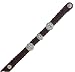 Braided Brown Leather Bracelet with Solid Sterling Silver Accents