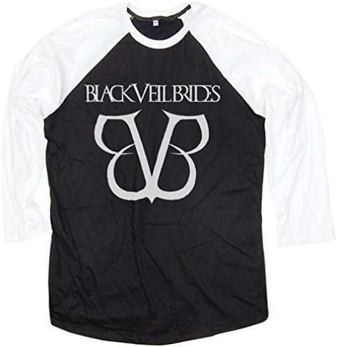 ShirtInspire Women's Black Veil Brides Long Sleeve Baseball Raglan T-Shirt Small
