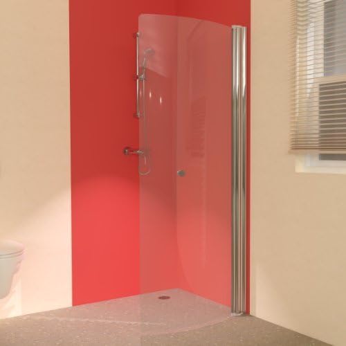 UniArc 850 Hinged Curved Glass Wet Room Screen by Unishower