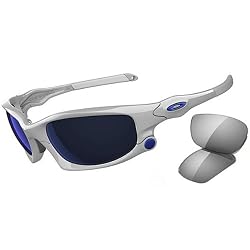 Oakley Split Jacket Adult Sport Fashion Sunglasses - Polished White/Ice Iridium, Light Grey