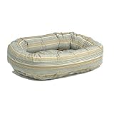 Bowsers Microvelvet Donut Dog Bed in Seagrass (Seagrass, Medium (35in x 27in))
