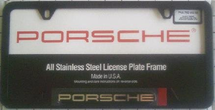 Porsche License Plate Frame