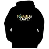Powered by Rowing Hobbies Mens Hoodie (Black, Sizes X-Small - XXX-Large)