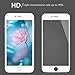 SPARIN iPhone 7 Plus Screen Protector, Tempered Glass [Edge to Edge] Screen Protector for iPhone 7 Plus with [9H Hardness] [Full Coverage] [Ultra Clear] [2.5D Round Edge] [White]