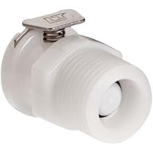 Posi-Link Acetal, Push-to-Connect Tube Fitting, Thread Socket (Valved), NPT Male
