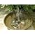Solar powered water pump garden geature with battery backup for cloudy weather