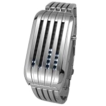 Tokyo Flash Men's Barcode Stainless Steel Watch #BARCODE/SS/WHITE