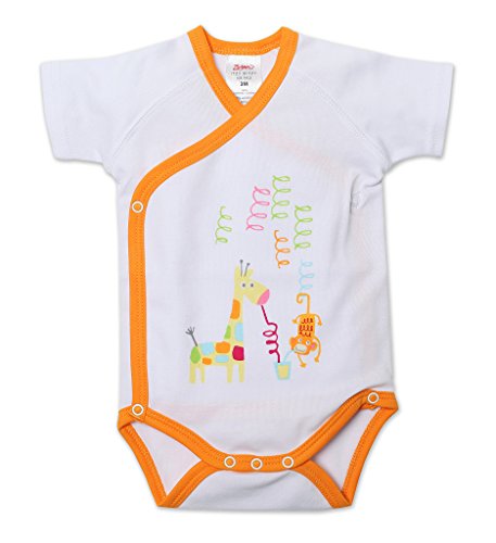 Zutano Newborn Short Sleeve Body Wrap Hanging Out 3 Months