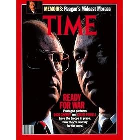 Dick Cheney and Colin Powell / TIME Cover: November 12, 1990, Art Poster by TIME Magazine