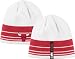 Chicago Bulls Striped White Knit Hat