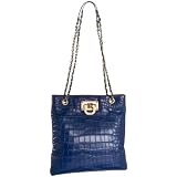 DKNY Croc-Embossed Leather Chain N/S Cross-Bod