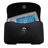 Horizontal Leather Case with Belt Clip/Loop for the HP iPAQ hx2495 / hx 2495