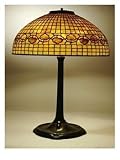 An Acorn Leaded Glass and Bronze Table Lamp Art Giclee Poster Print by Tiffany Studios, 18x24