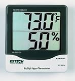 Extech Instruments 445703 Large Digital Home Humidistat and Temperature Monitor