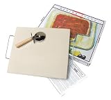 Sassafras Rectangular Superstone Baking Stone with Rack and Cutter