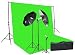 Chromakey Green Screen Kit 1000 Watt Video Lighting Kit Photo Studio Kit Umbrella Softbox Kit By Fancier