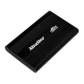 XtraStor GP-EN25U2-S3-BK Aluminum 2.5" USB 2.0 Portable IDE HDD SuperSlim Enclosure (Black) - Retail