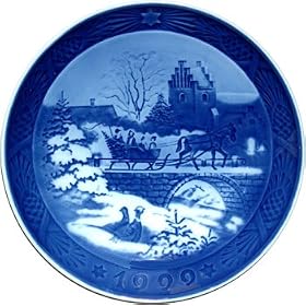 Royal Copenhagen Annual Hand Decorated Christmas Plate 1999 by Royal Copenhagen