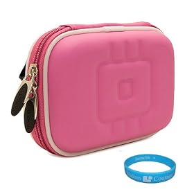 Click here to buy Durable Protective Camera Carrying Case (EVA Magenta) with Removable Carabineer for... by SumacLife.